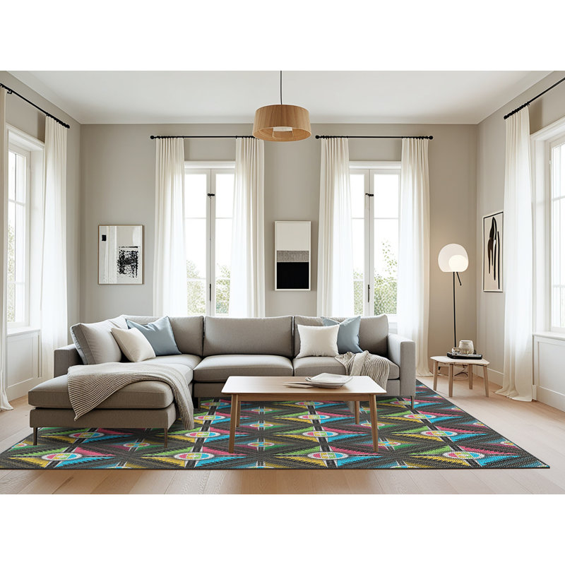 Tapis vert/bleu/rose zone, Rectangle 8 pi x 12 pi