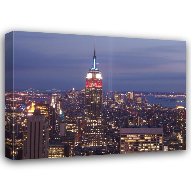 New York City Empire State Building, H 36 po x l 48 po