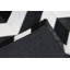 Area Cowhide Chevron Area Rug in Black/Cream-1582748713