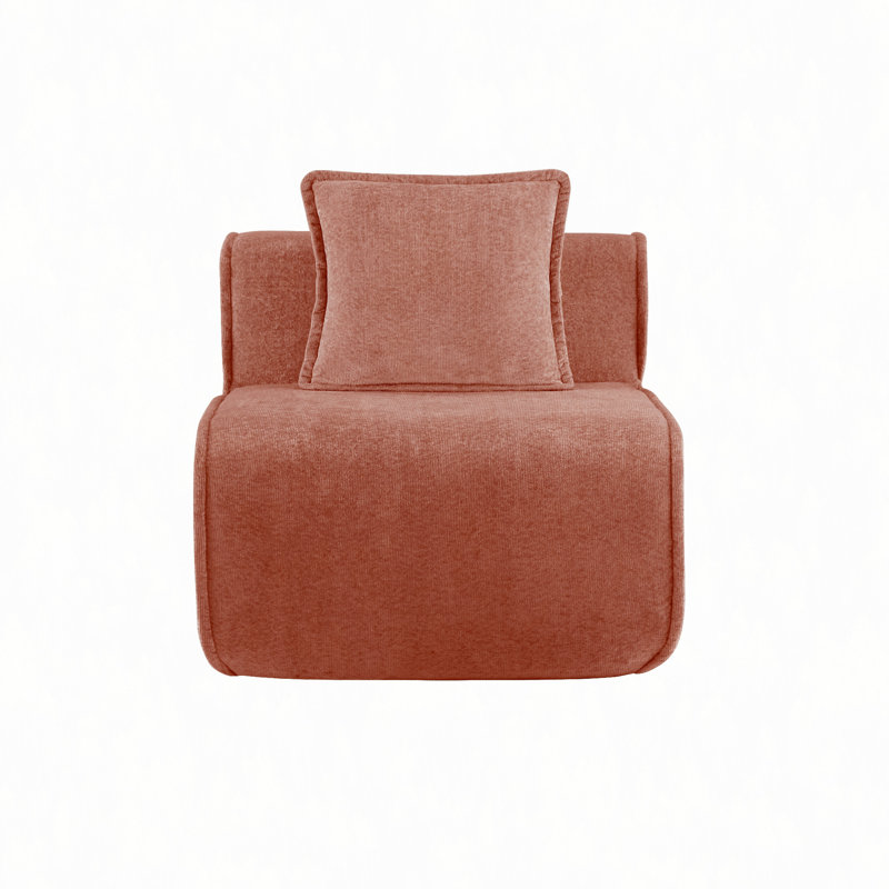Velours de canapé sans accoudoirs, Velours rouge, Rouge