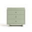 Commode 3 tiroirs en bois avec surmatelas Kyoto