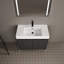 Meuble-lavabo autoportant avec lavabo en résine