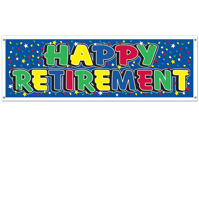 Bannière «Happy Retirement»