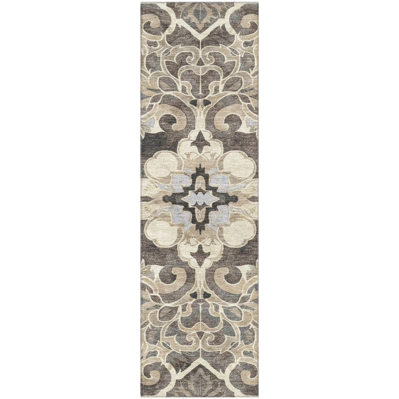 Premium Machine Washable Ralston AMF1947 Global Rug, Runner 2'3" x 7'6"