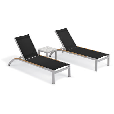 Argento And Travira Outdoor Chaise Lounge