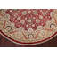 Tapis oriental à motif de teinture unique ivoire / rouge / beige / noir Tabriz noué à la main 8 pi x 8 pi