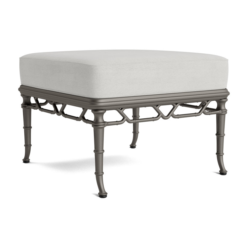 Calcutta Outdoor Ottoman, Mica, Fushion Dove