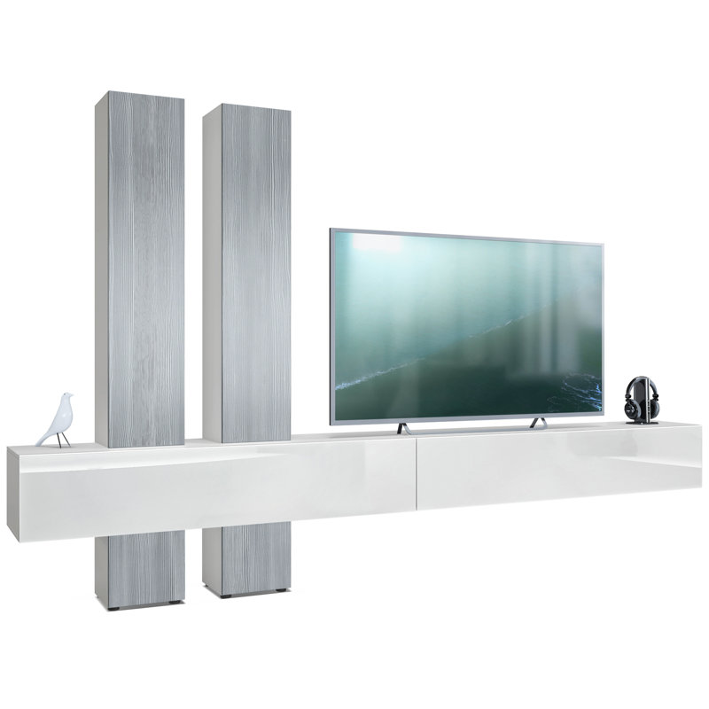 Ajo TV Stand, Avola Anthracite/ Black