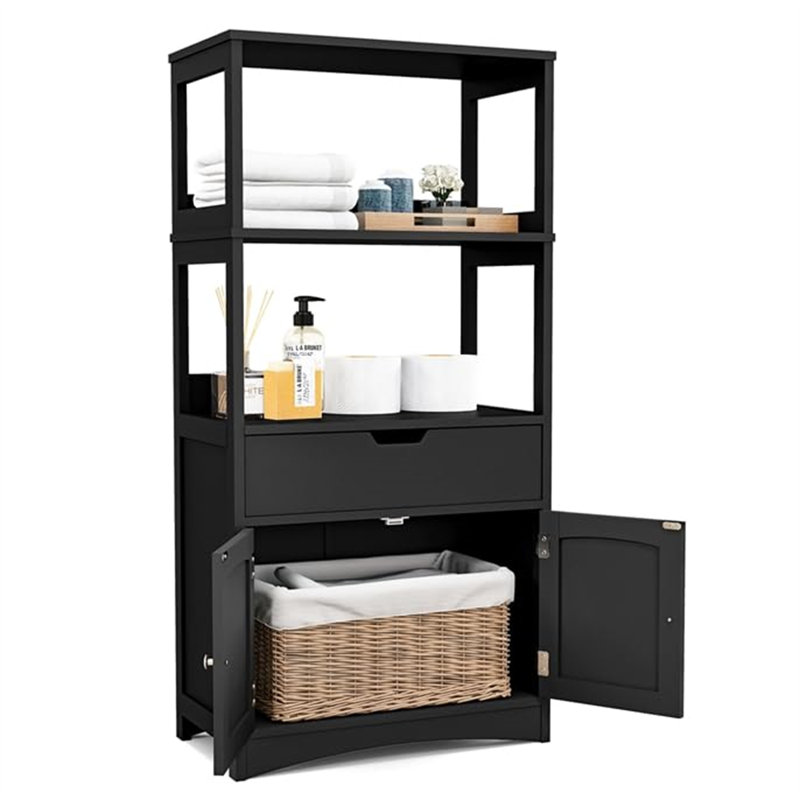 Carlino Mounting / Installation Required Bathroom Cabinet, Black