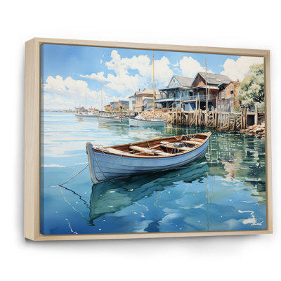 Port Harbor Reflections VII sur impression sur toile