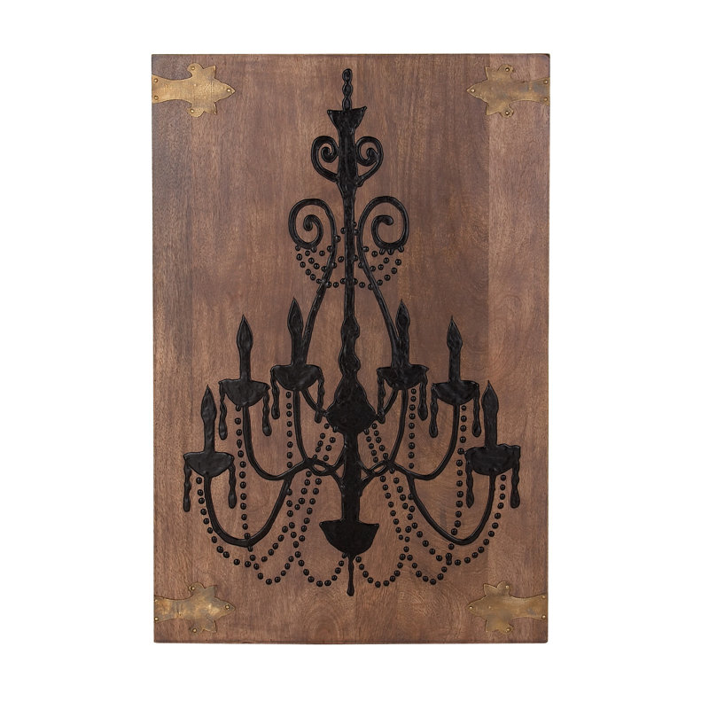 Ensemble d’impression traditionnel « lustre » sur bois