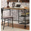 Bureau d'inspiration industrielle avec roulettes décoratives