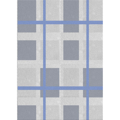 Tapis géométrique gris