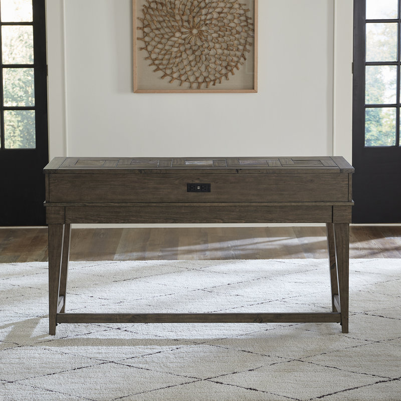 Ensemble de console Anvita avec trois tabourets rembourrés