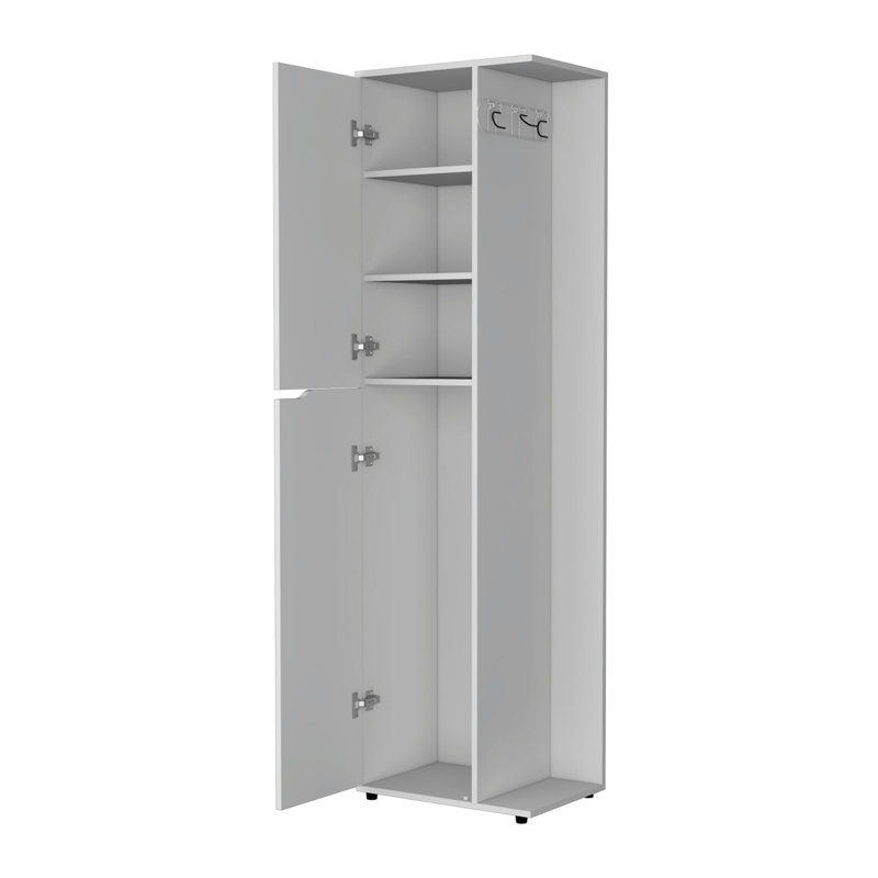 Armoire blanche à 2 portes