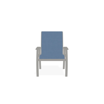 Telescope Casual Belle Isle Sling Aluminum Frame Dining Height Arm