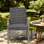 Chaises de patio confortables, cour de ferme moderne en osier d'acier