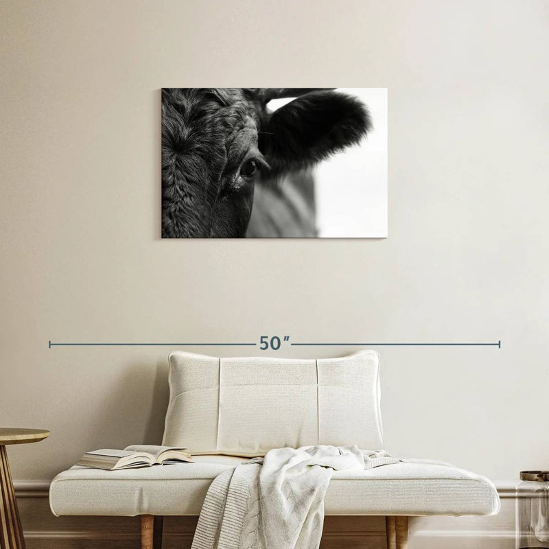 Brampt Black Eyed Cow, 20" H x 30" W