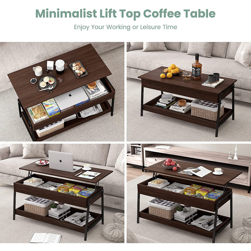 Table basse à 4 pieds avec rangement Ferrullo