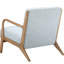 Méridienne Mid Century avec cadre en bois massif et bleu-799161073