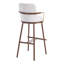 Tabouret de bar industriel moderne avec structure en métal et accoudoirs courbés