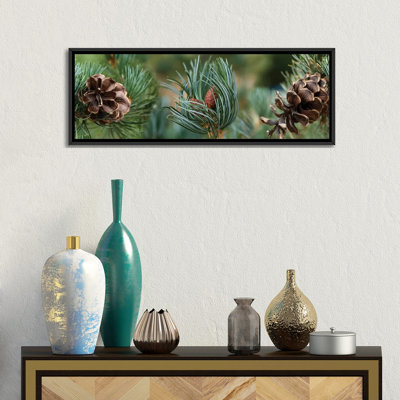 « reportez-vous des plantes de pin à cônes de pin », reproduction de photo sur toile