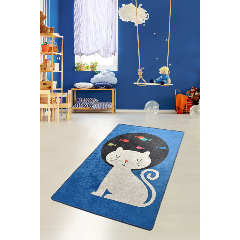 Stylish Area Rug, 4.6 x 6.2 Feet, 100% Polyester, 0.4 in Pile Height | Antibacterial, Non-Slip Underside, Machine Washable | Perfect for Living Room, Bedroom, and Dining Spaces, Durable & Easy to Maintain