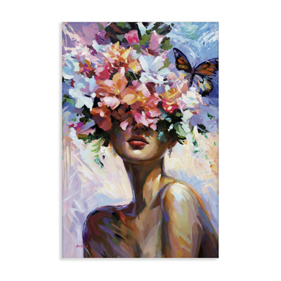  Art mural entouré de fleurs par Leon Devenice