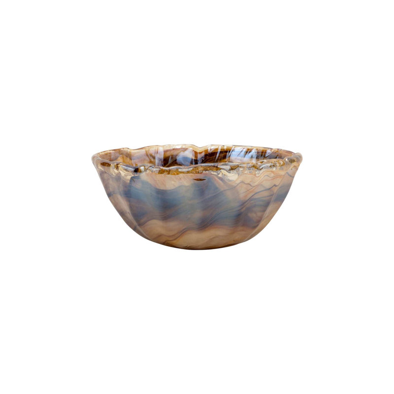 Onda Glass Decorative Bowl