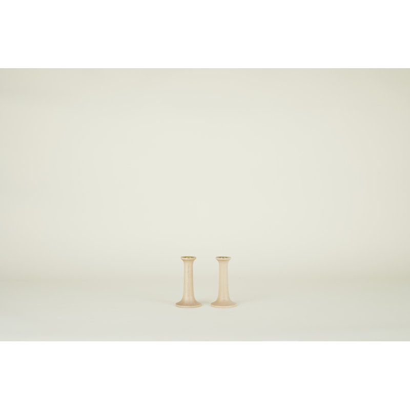 Solid Wood Tabletop Candlestick, Maple, 5.5" H x 3.5" W x 3.5" D