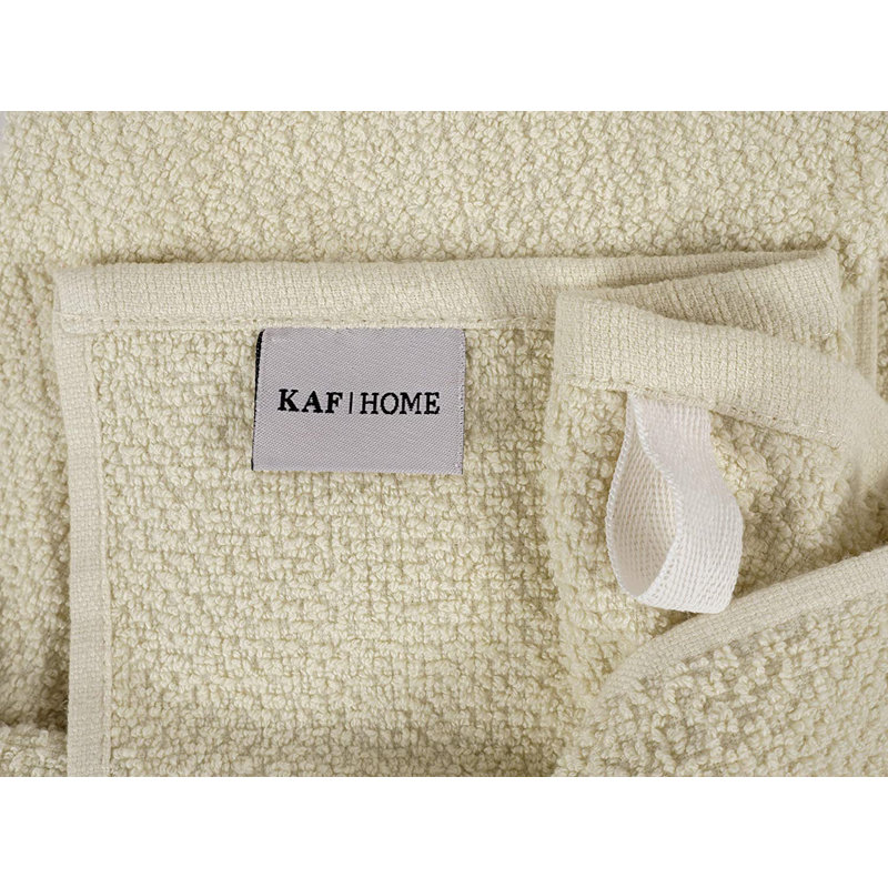 Popcorn Terry Towels, Cream
