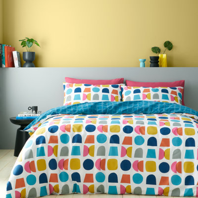 Connect Geo Reversible Duvet Cover Set