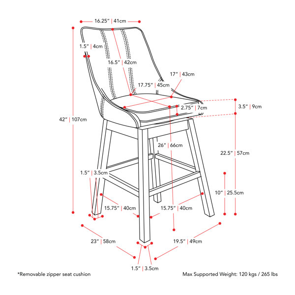 Dimensions du produit