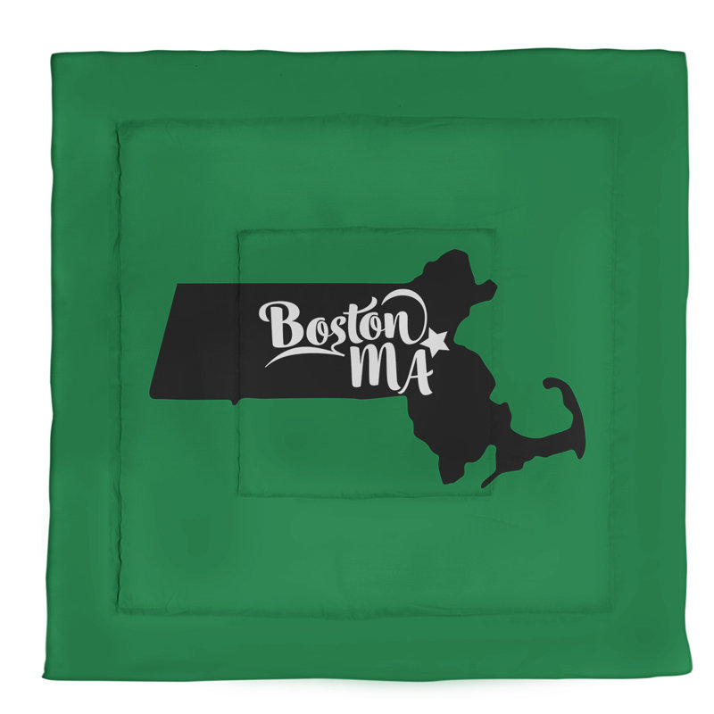 Polyester Comforter, Queen Comforter, Green