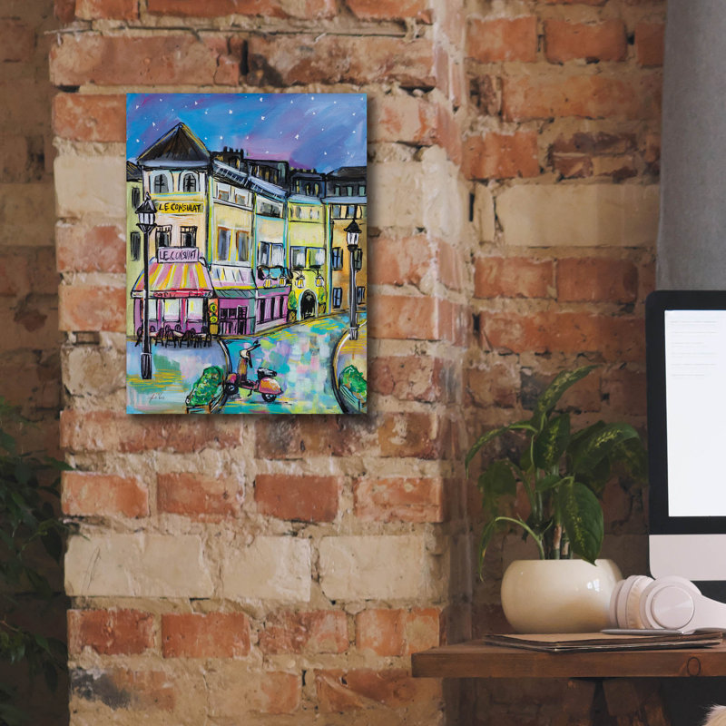«Paris Evening» par Jeanette Vertentes, H 16 po x l 12 po x P 0,75 po