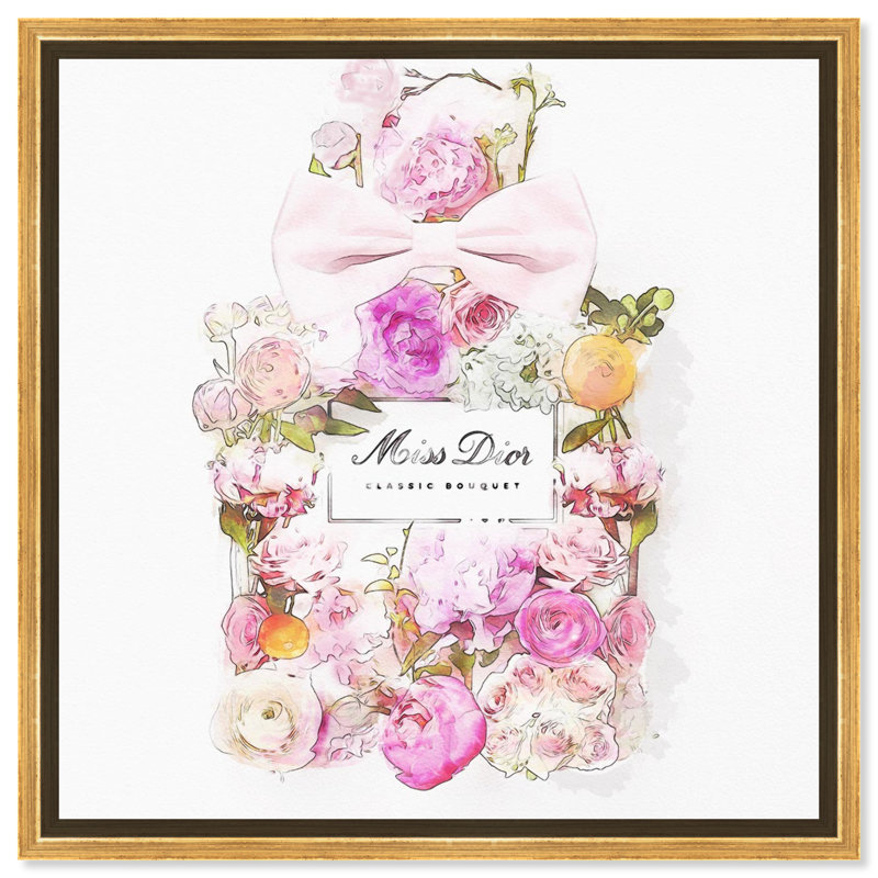 Mauve, beau bouquet - impression, H 40 po x l 40 po, Or