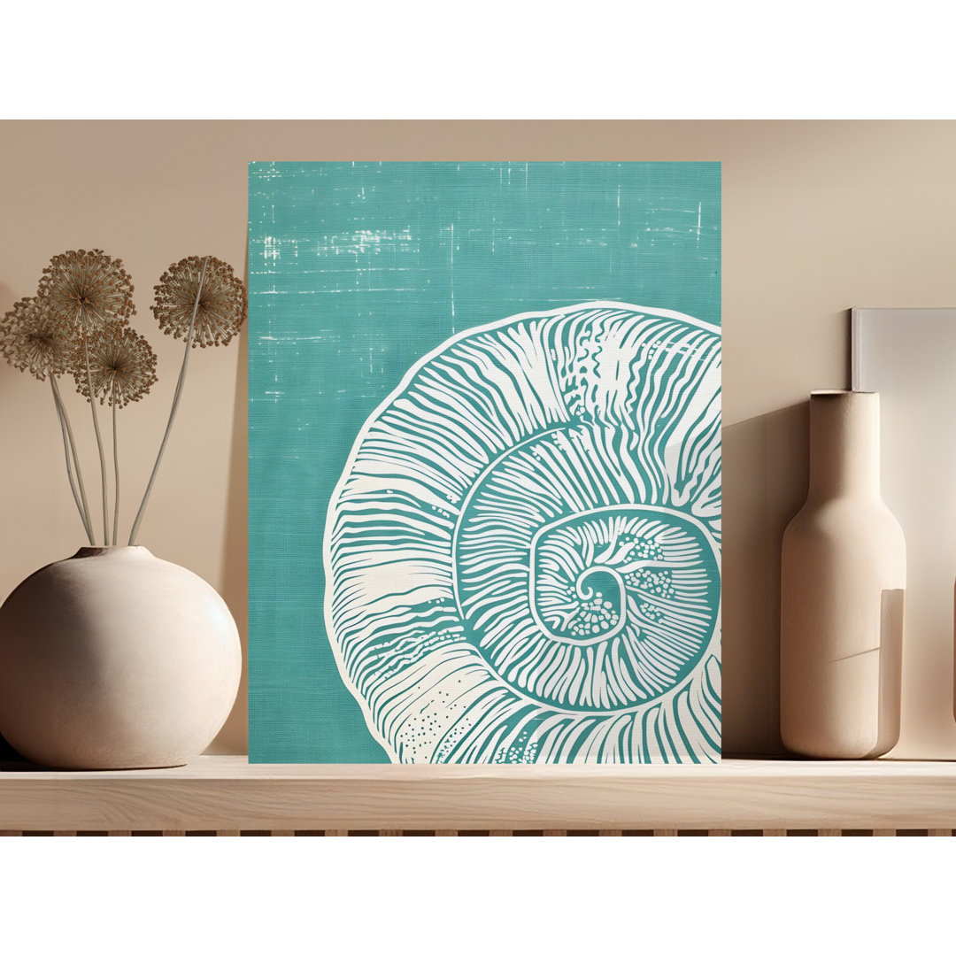 Modern Coastal Shell Design Wall Art