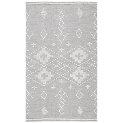 Holtby Southwestern Handmade Flatweave Gray/Ivory Area Rug