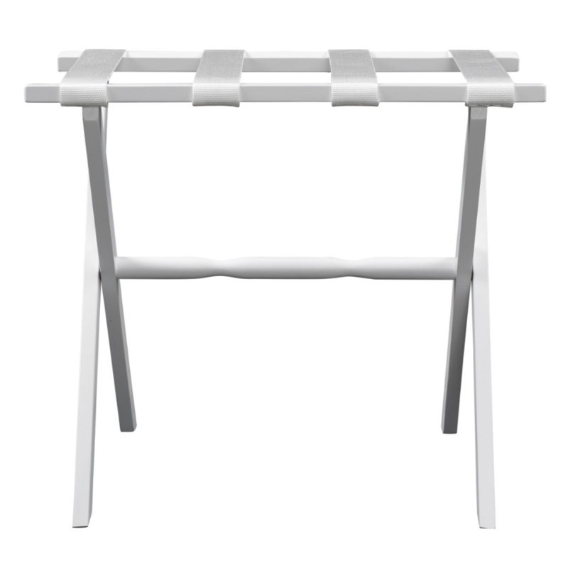 Porte-bagages pliant en bois, Blanc