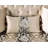 87.4" W Traditional Sofa, Dark Cherry/Beige
