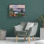 Art mural sur toile tendue - Edvard Munch «Train Smoke» pour décoration de salon, de chambre à coucher ou de bureau - 14 x 19-816981773