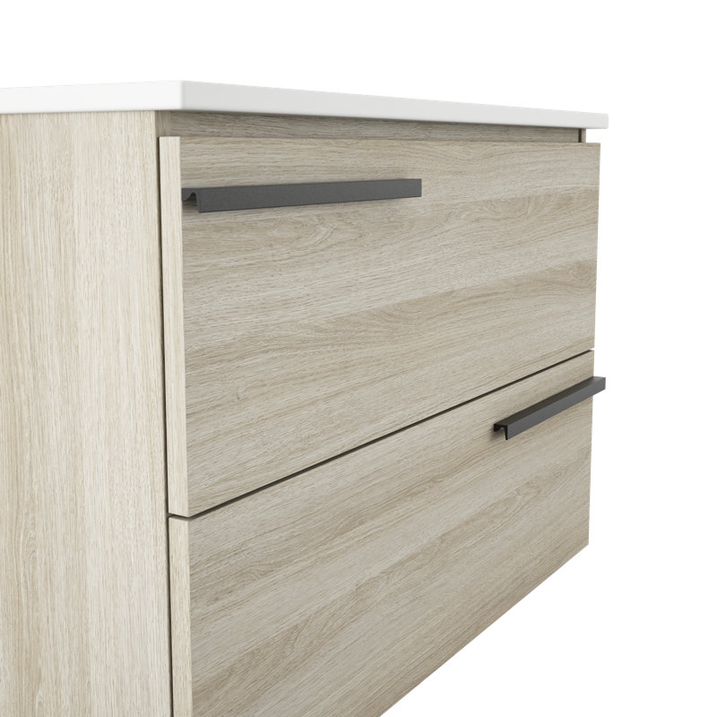 Ensemble de meuble-lavabo simple 32 po, Chêne blanc