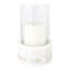 Mother Of Pearl Marble Hurricane Candle Holder