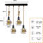 4 - Light Black Kitchen Island Pendant