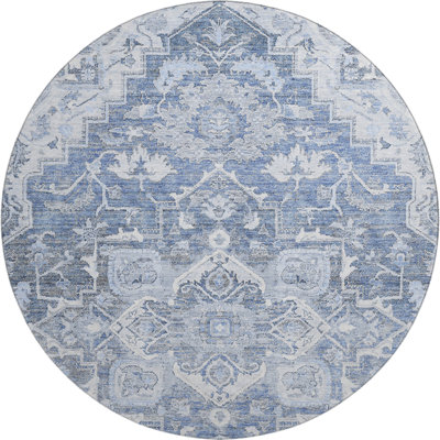 Premium Machine Washable Prisco Denim Rug