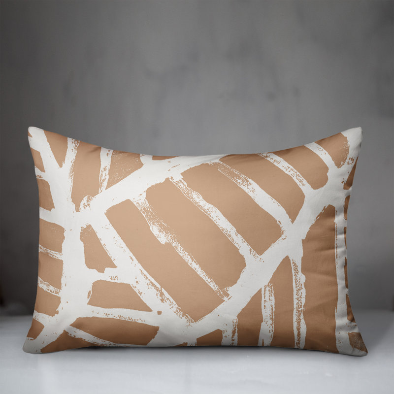  Housse et insert de coussin d'extérieur pour l'extérieur, Brun clair, Géométrique 2