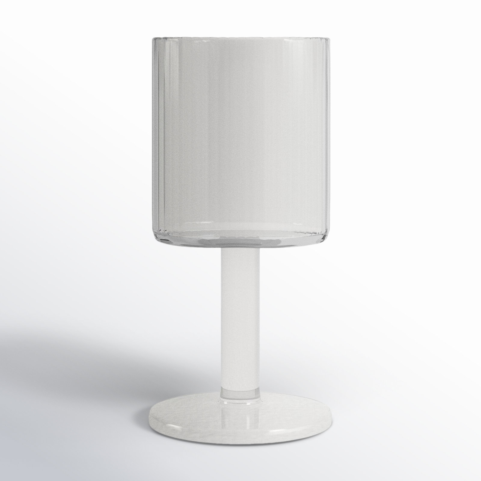 Blakely Ribbed White Wine Glass