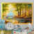 Impression dorée sur toile encadrée