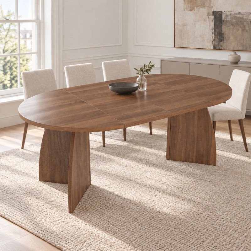 Extendable Dining Table, Walnut