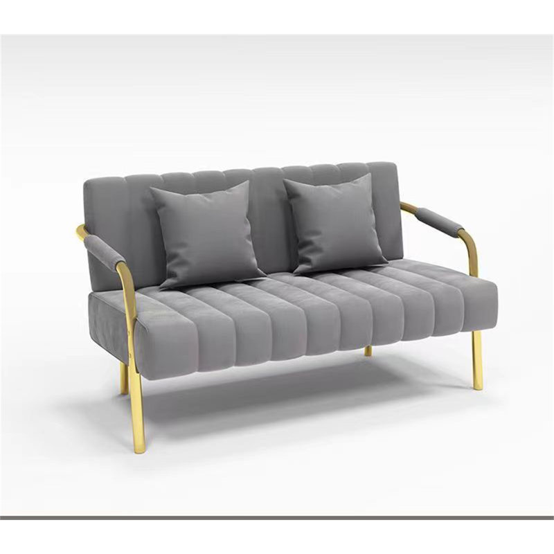 Syhir 47.24'' Velvet Sofa, Gray Velvet
